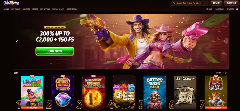 homepage van westace online casino nederland